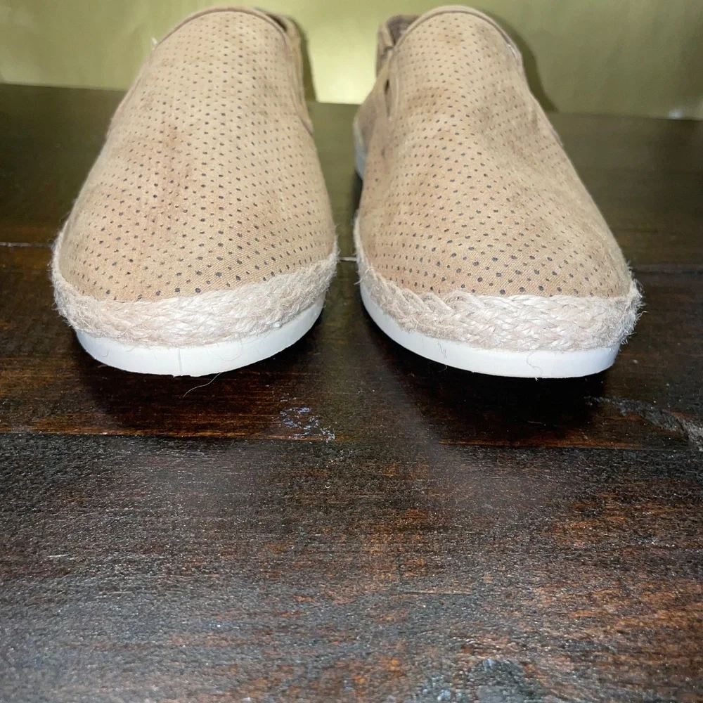 NEW Women's Espirit‎ Nadine Espadrille Brown Canvas Shoes Sz 10 M